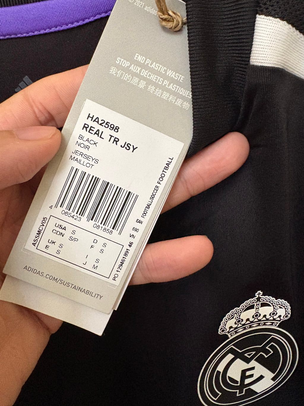 Jersey de entrenamiento de utilería Real Madrid