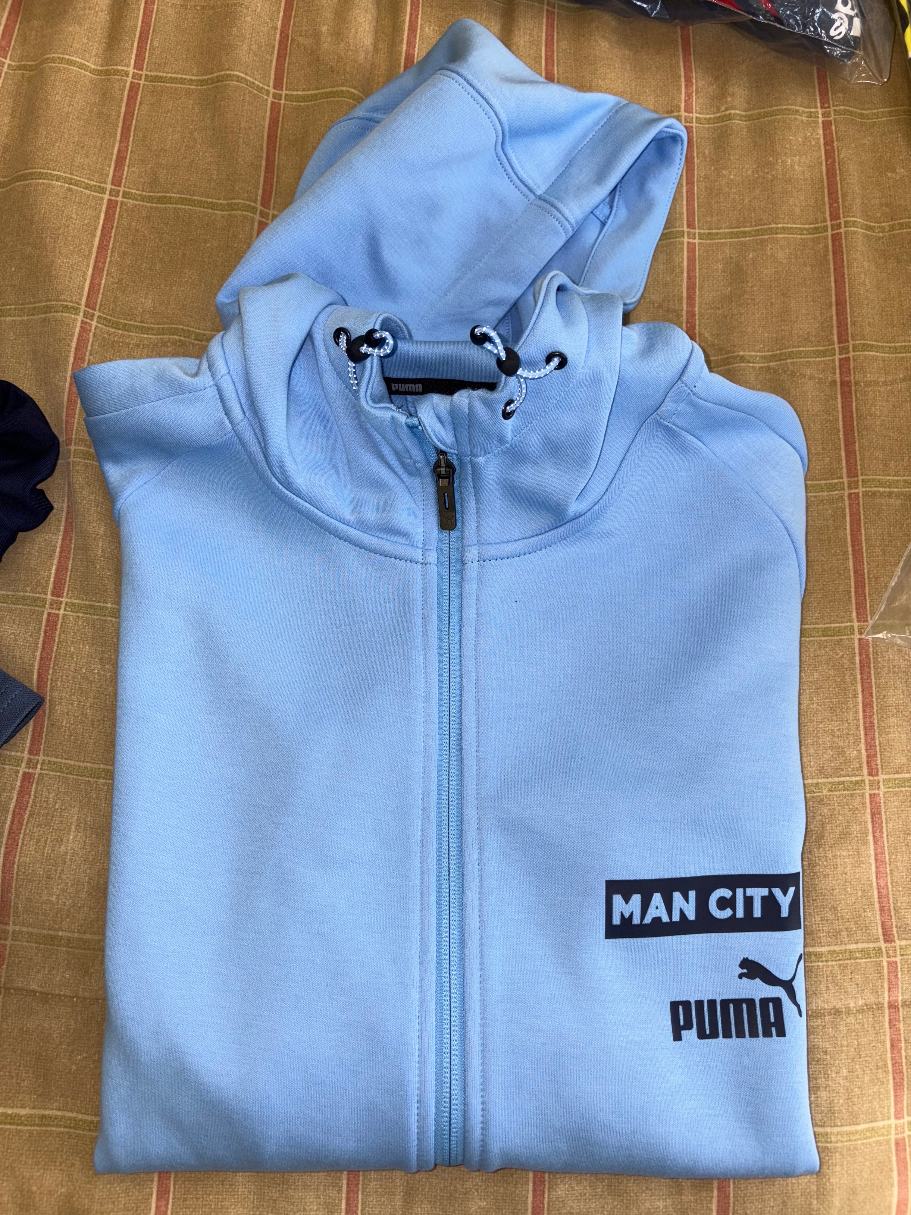 Chamarra con cierre y capucha Manchester City