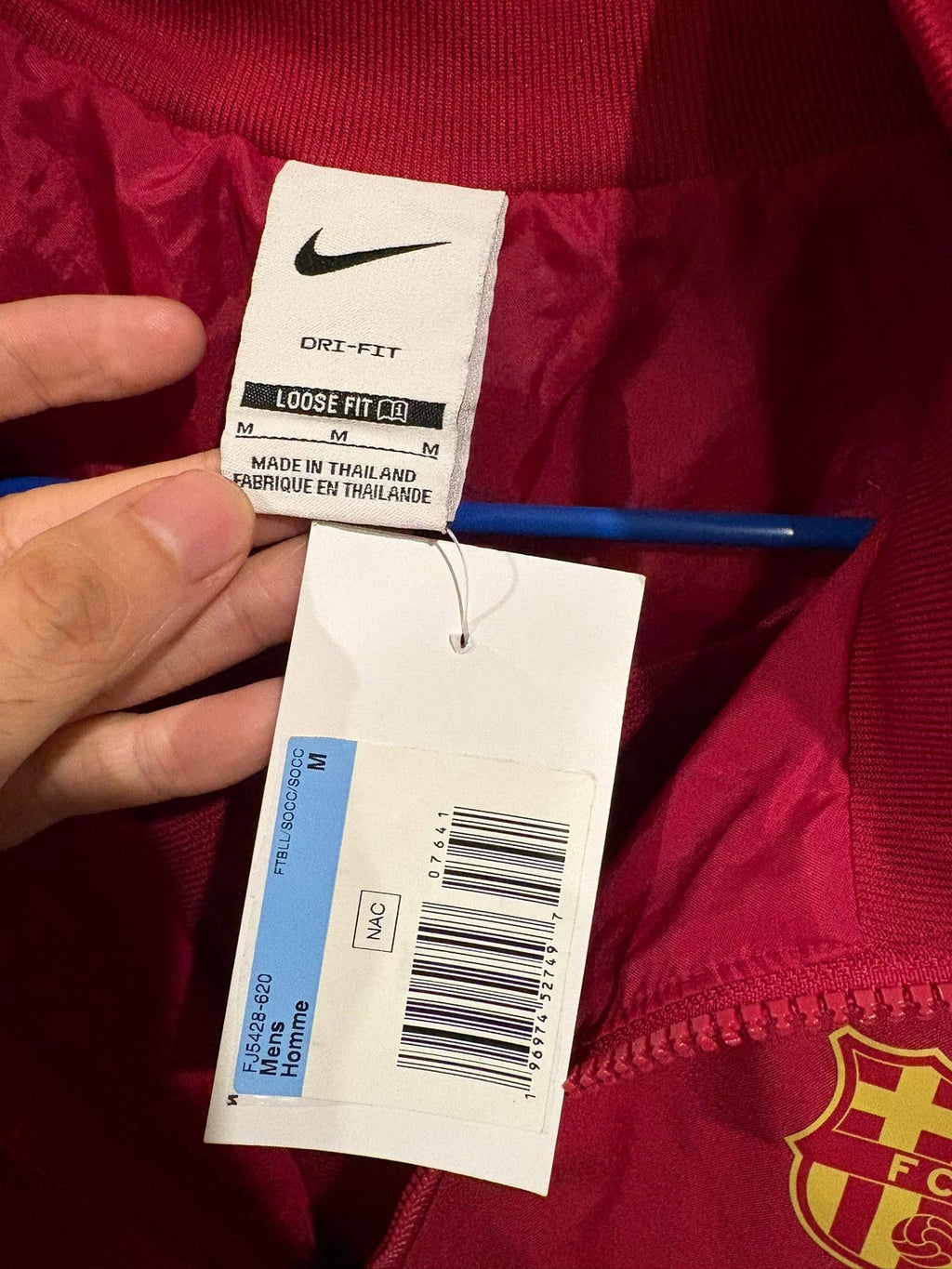 Sudadera Anthem con cierre completo FC Barcelona