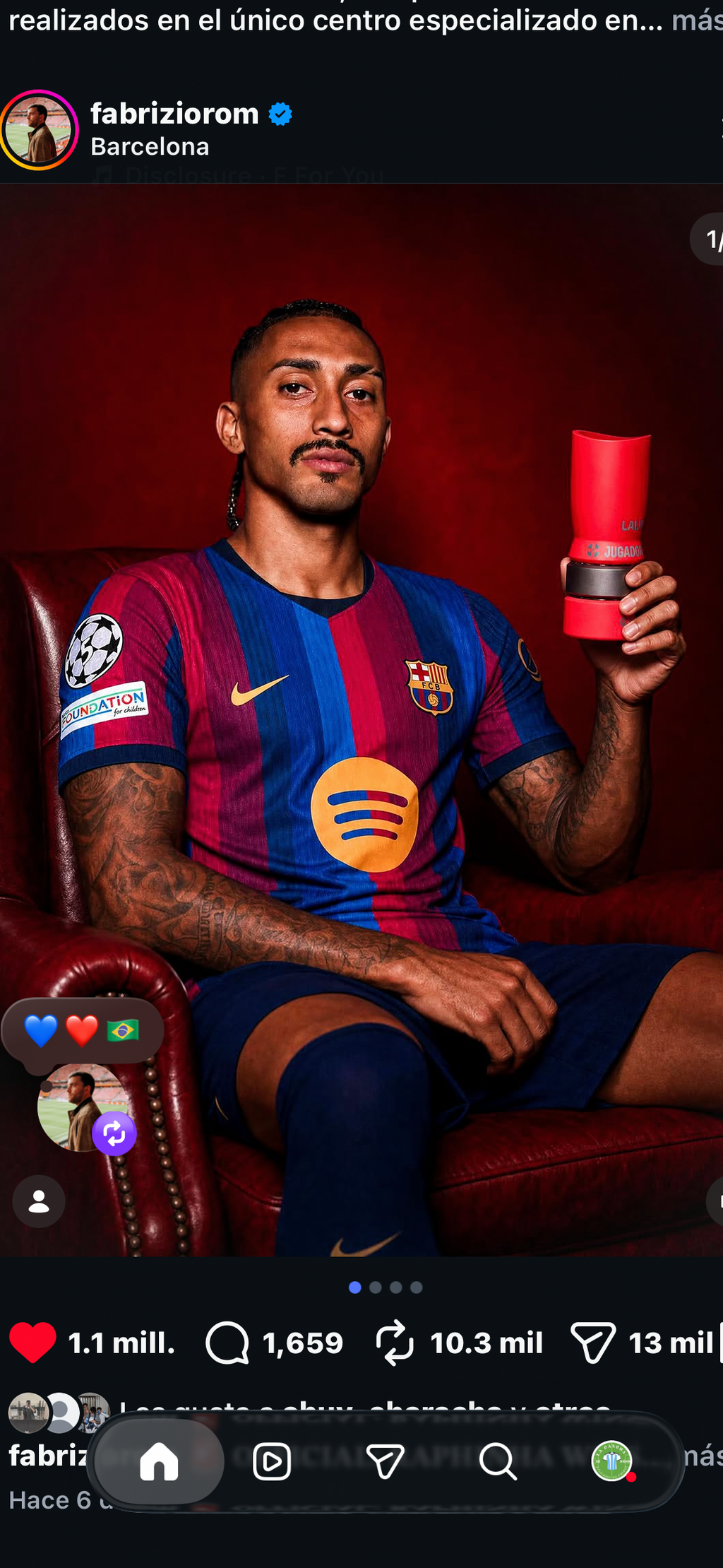 Jersey local FC Barcelona 26/27 RAPHINHA CHAMPIONS LEAGUE