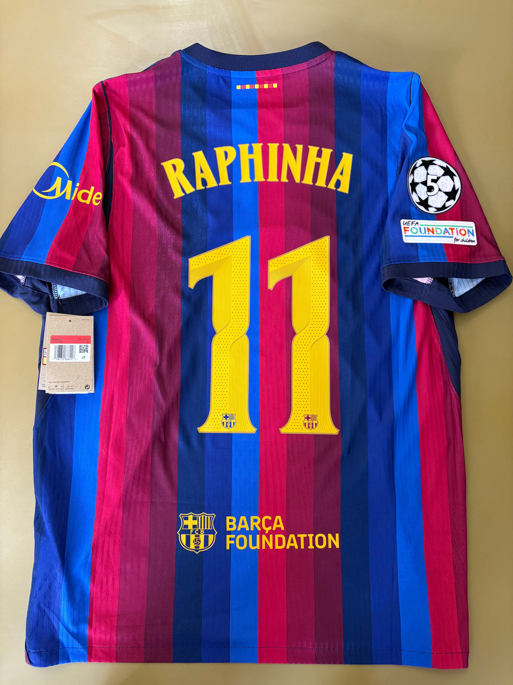Jersey local FC Barcelona 26/27 RAPHINHA CHAMPIONS LEAGUE