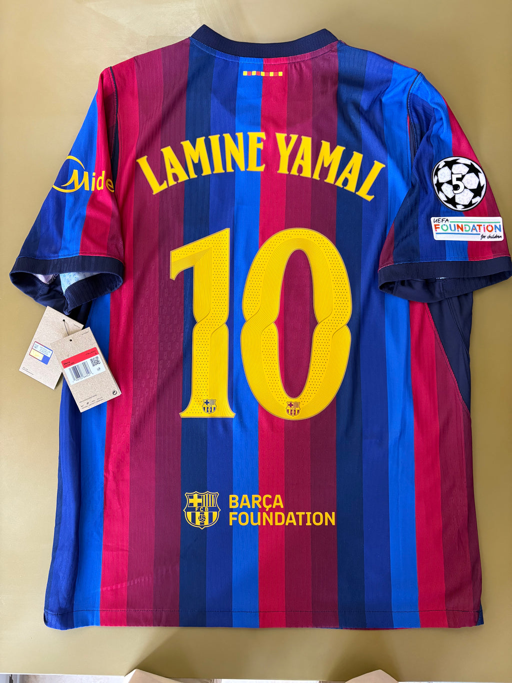 Jersey local FC Barcelona 26/27 LAMINE YAMAL CHAMPIONS LEAGUE