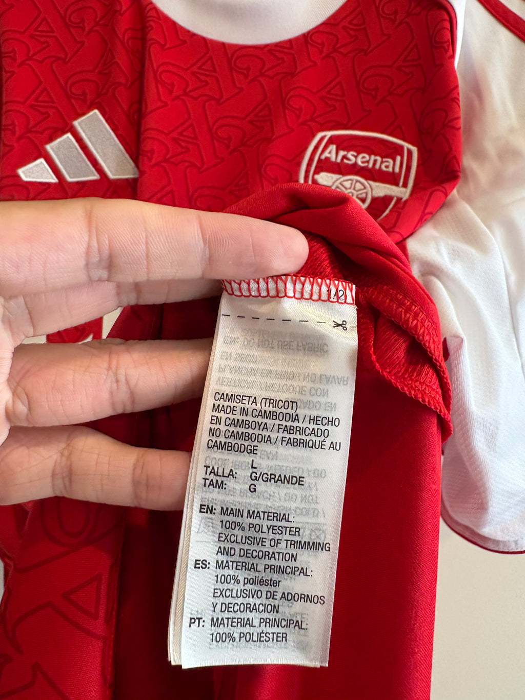 Jersey local Arsenal 26/27