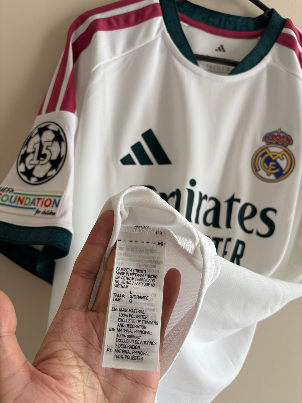 Jersey local Real Madrid 26/27 Champions League