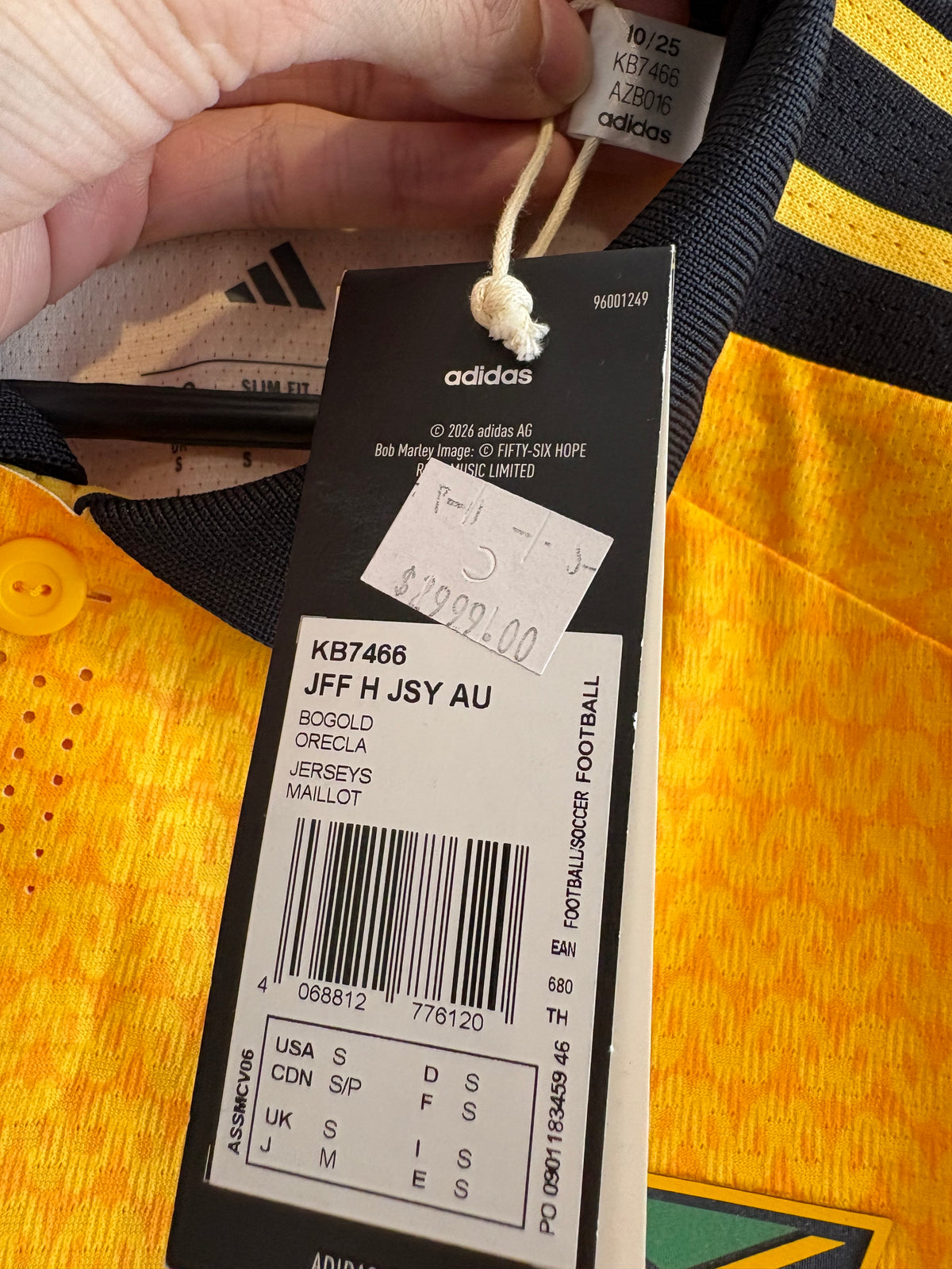Jersey local Selección Nacional de Jamaica 2026 x Bob Marley