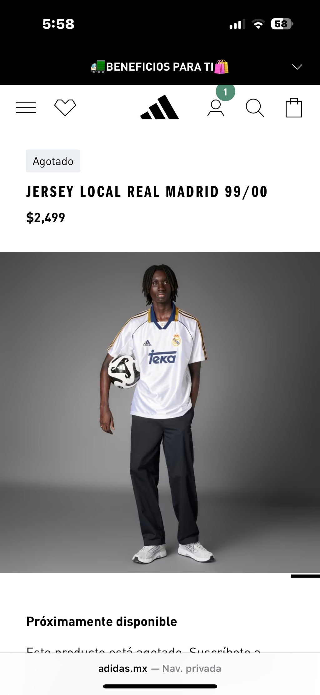 Jersey Real Madrid 99/00