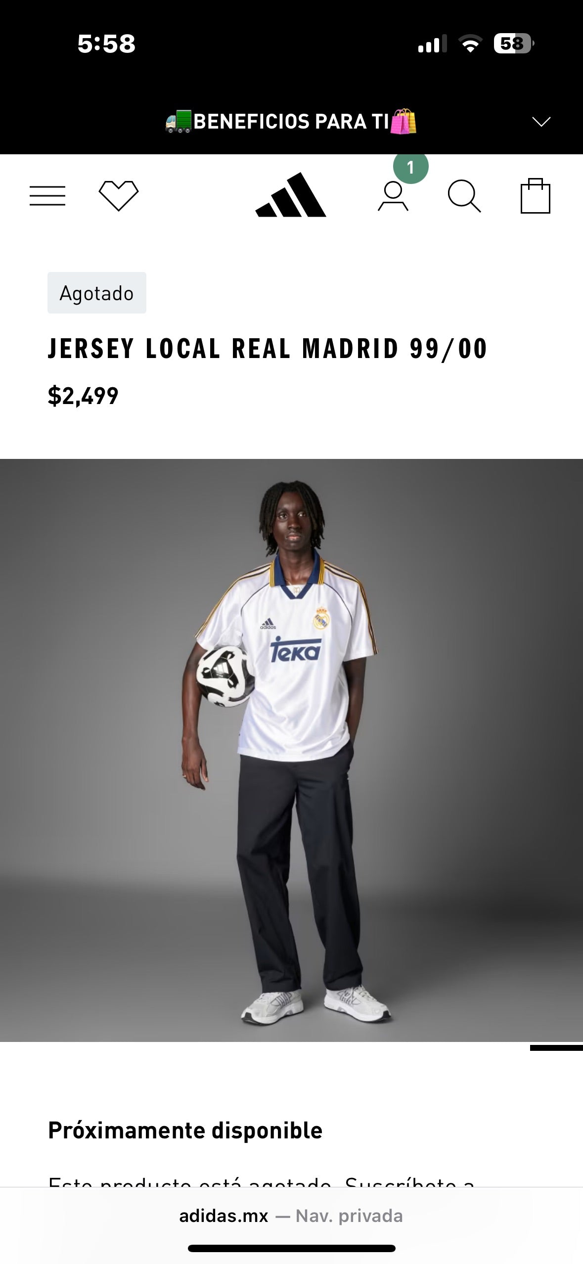 Jersey Real Madrid 99/00