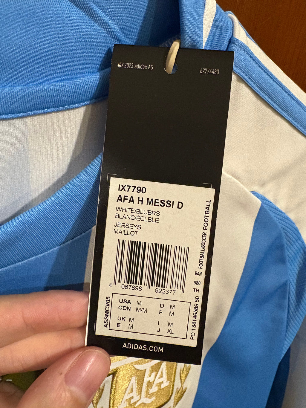 Jersey local Selección Nacional de Argentina
