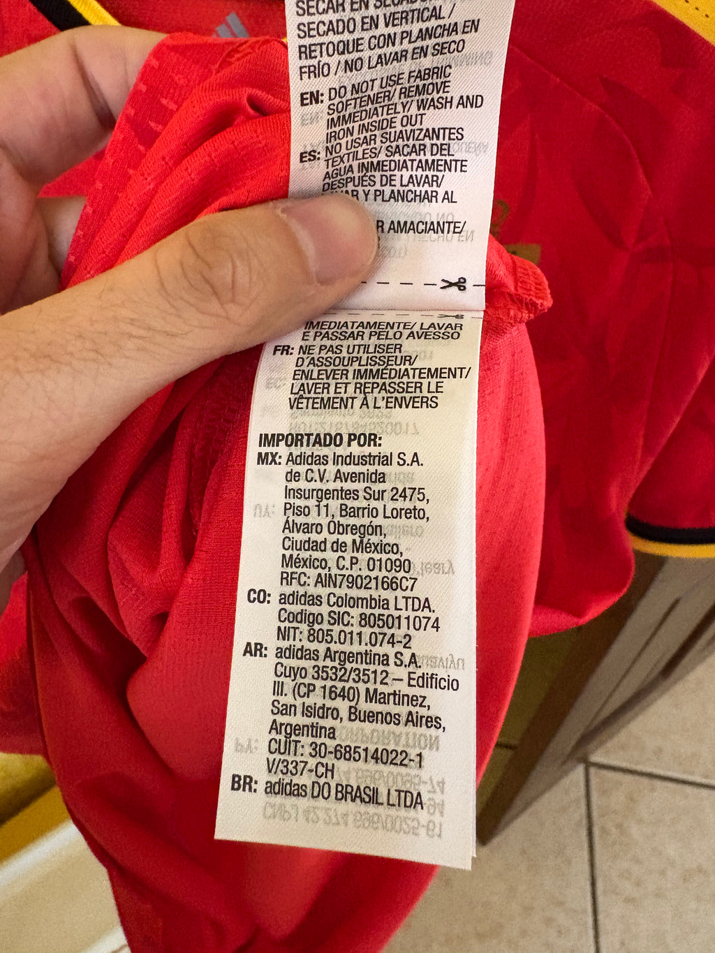 Jersey Local Selección Nacional de Bélgica 2026