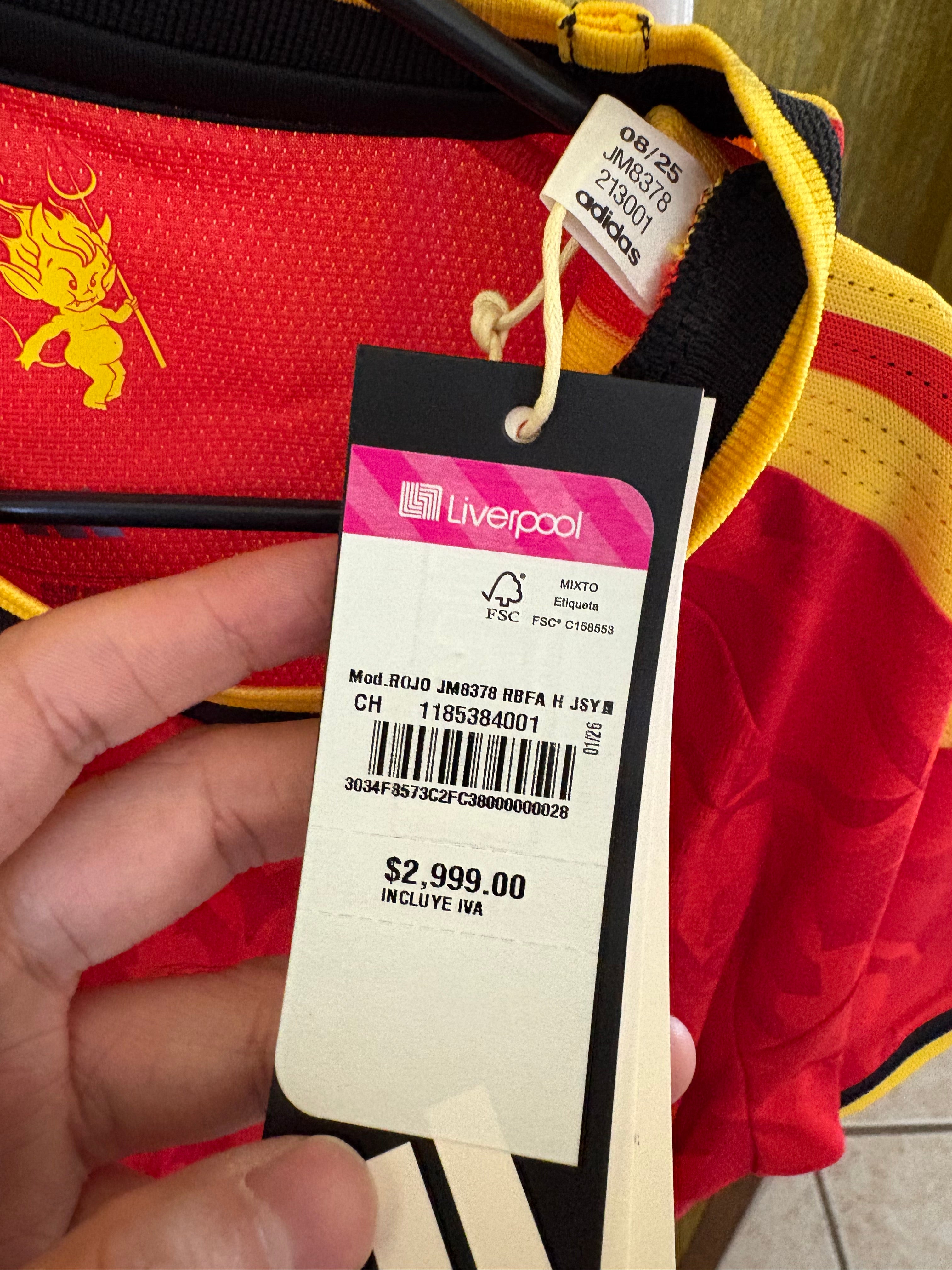 Jersey Local Selección Nacional de Bélgica 2026