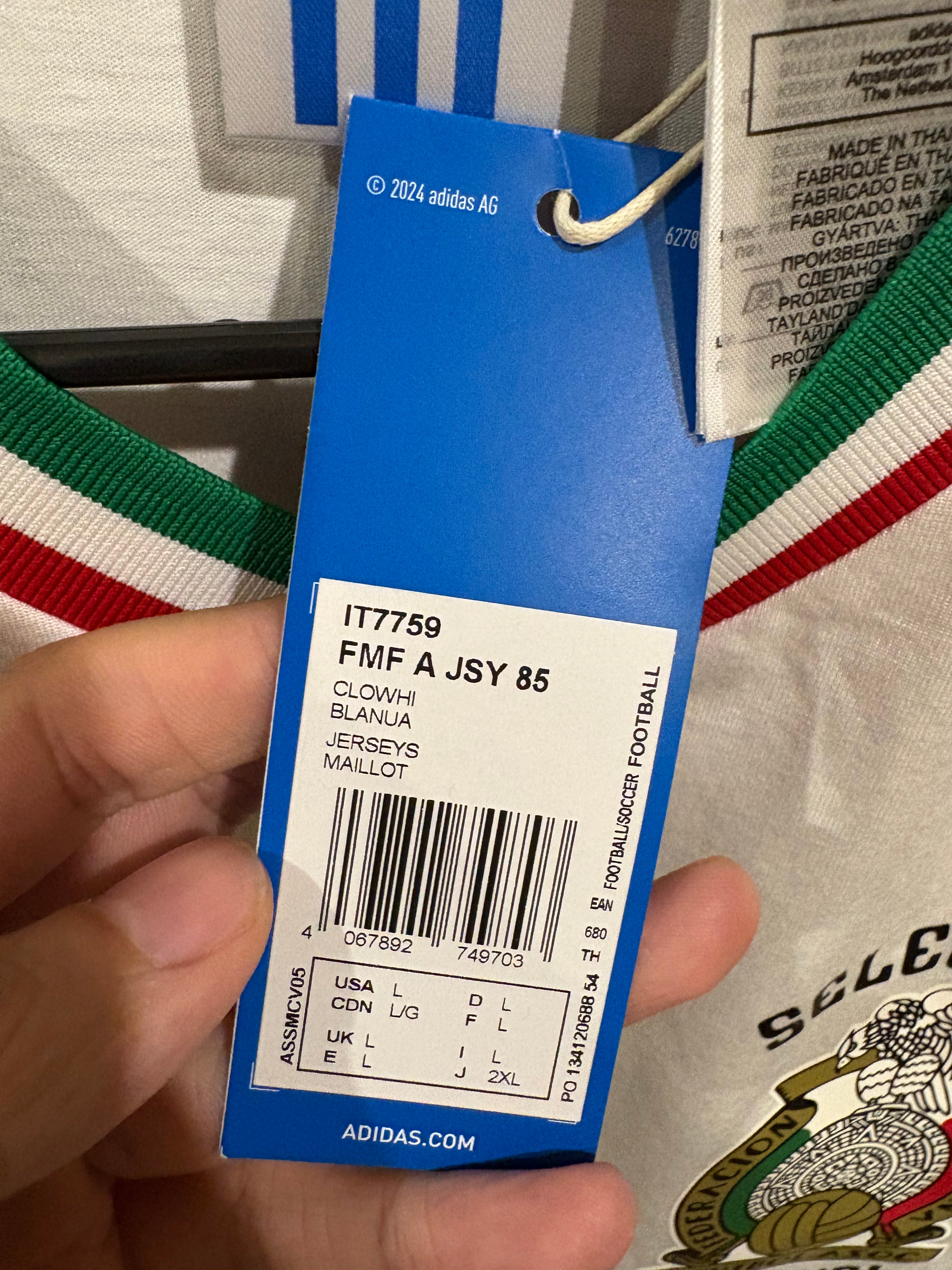 Jersey Adidas Selección Nacional De México 1985
