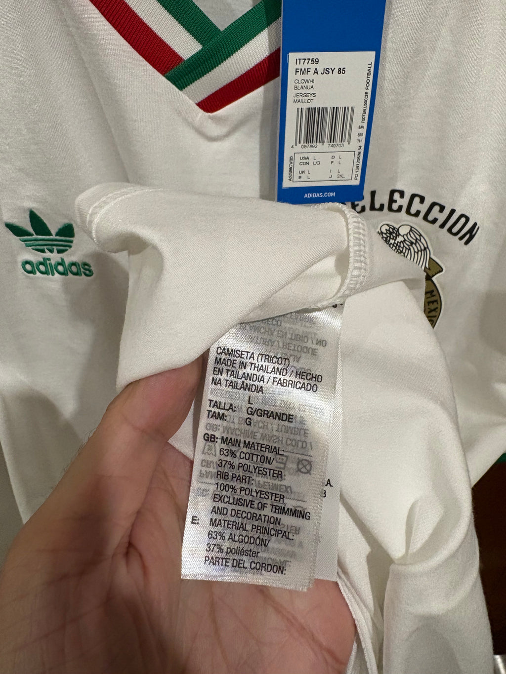 Jersey Adidas Selección Nacional De México 1985