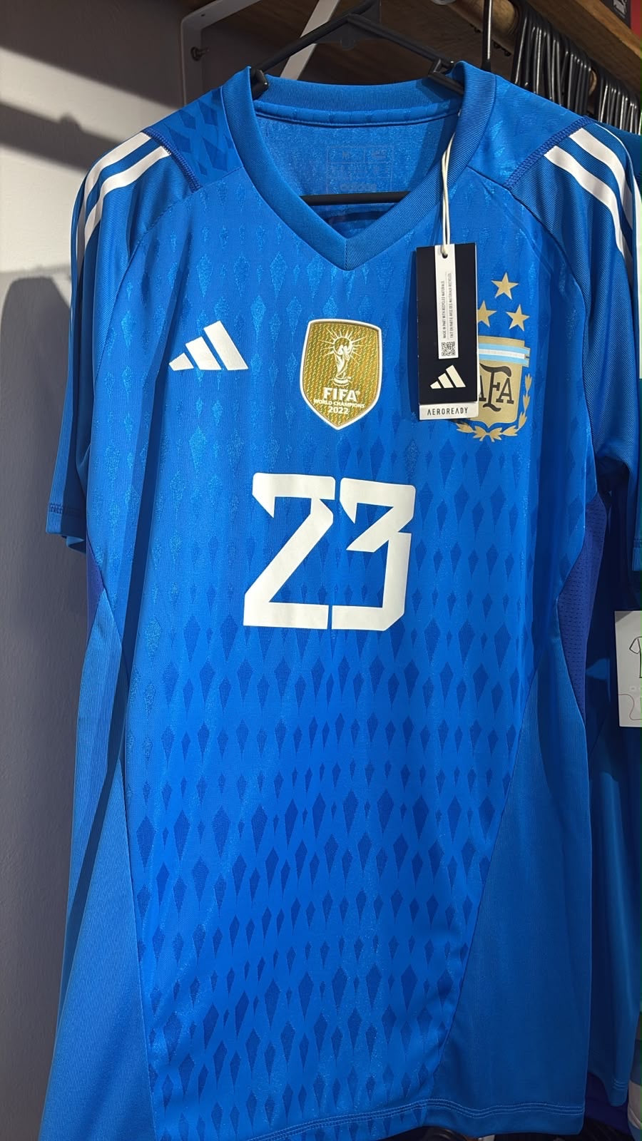 JERSEY DE PORTERO SELECCION NACIONAL DE ARGENTINA DIBU MARTINEZ