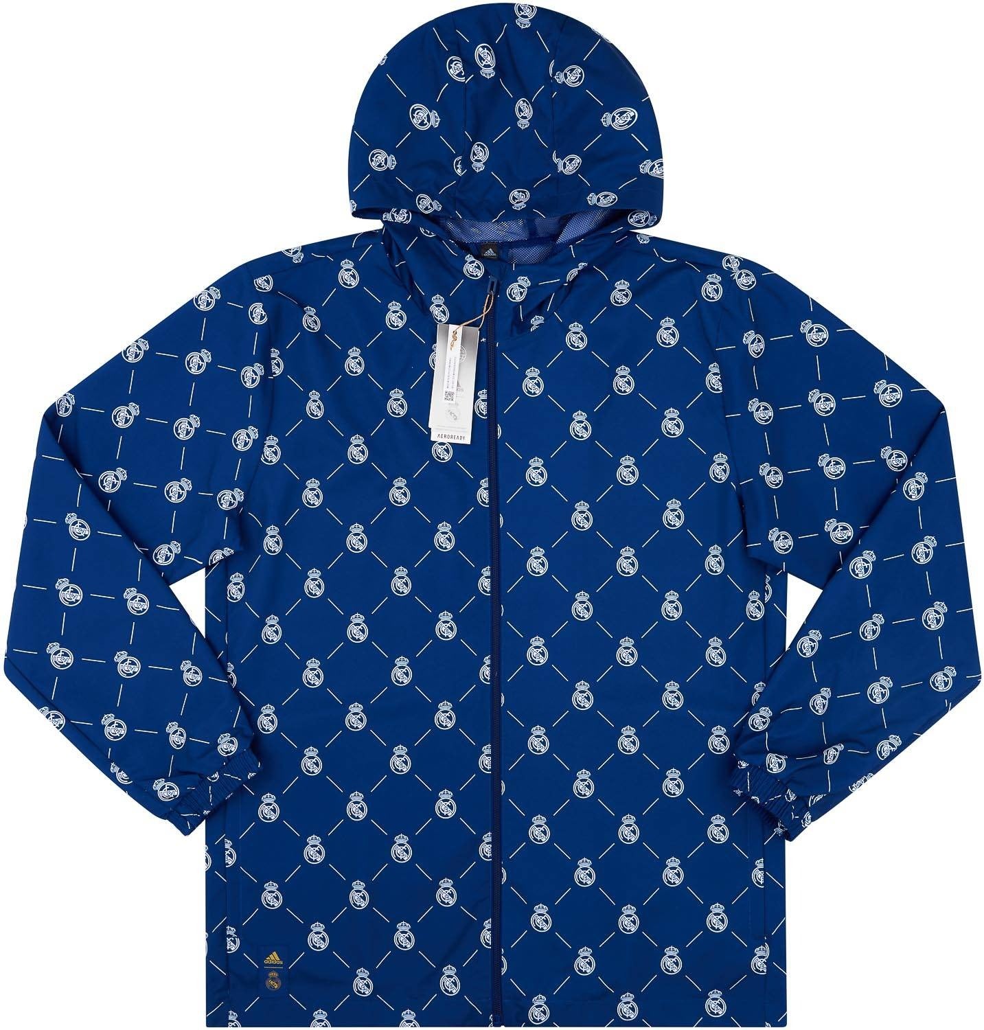 Chamarra estilo rompevientos Real Madrid